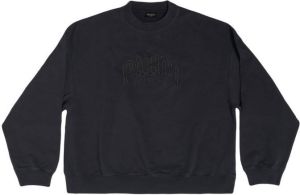 Balenciaga Sweater met borduurwerk Zwart