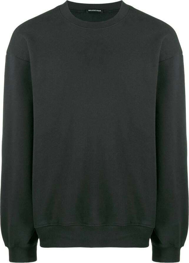 Balenciaga Sweater met logo Zwart