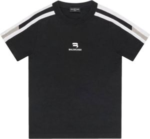 Balenciaga T-shirt met geborduurd logo Zwart