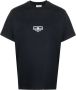 Balenciaga T-shirt met geborduurd logo Zwart - Thumbnail 1