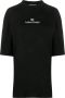 Balenciaga T-shirt met geborduurd logo Zwart - Thumbnail 1