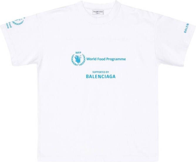 Balenciaga T-shirt met grafische print Wit