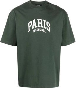 Balenciaga T-shirt met logo Groen