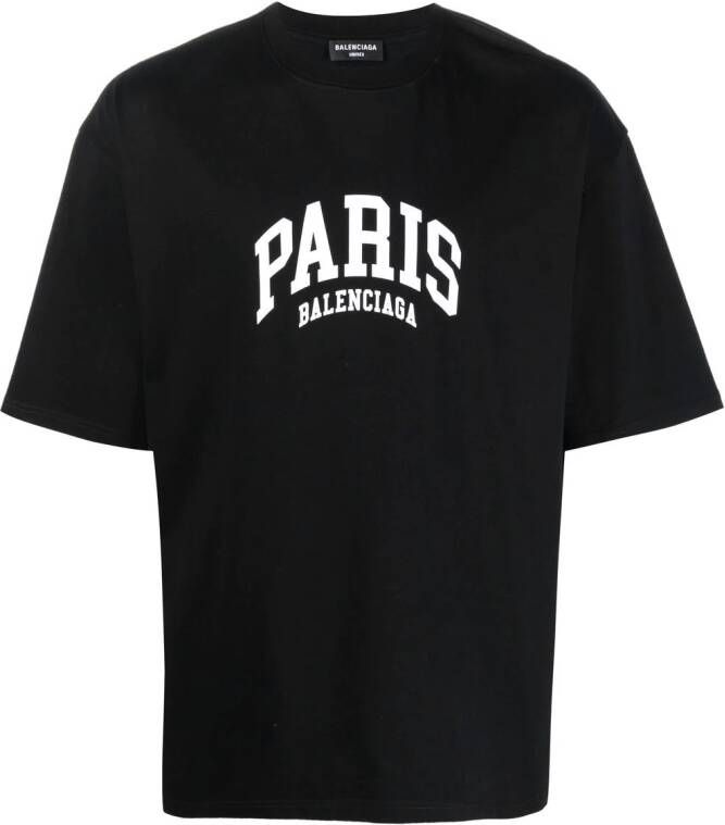 Balenciaga T-shirt met logo Zwart