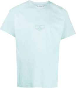 Balenciaga T-shirt met logoprint Blauw