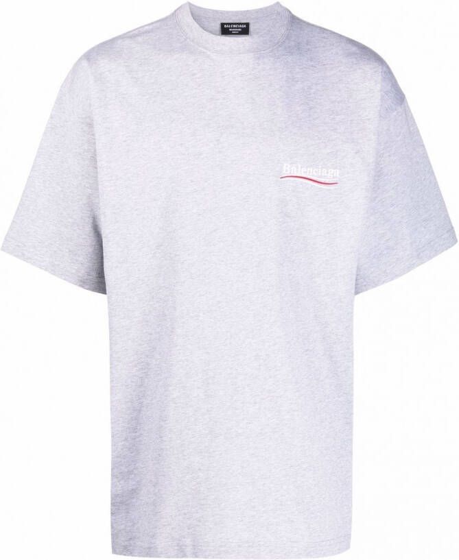 Balenciaga T-shirt met logoprint Grijs
