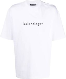 Balenciaga T-shirt met logoprint Wit