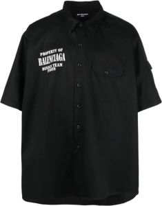 Balenciaga T-shirt met logoprint Zwart