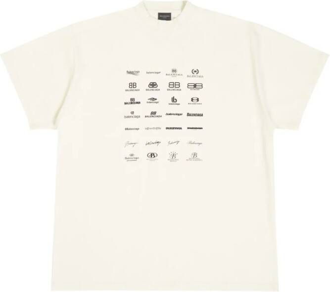Balenciaga T-shirt met print Wit