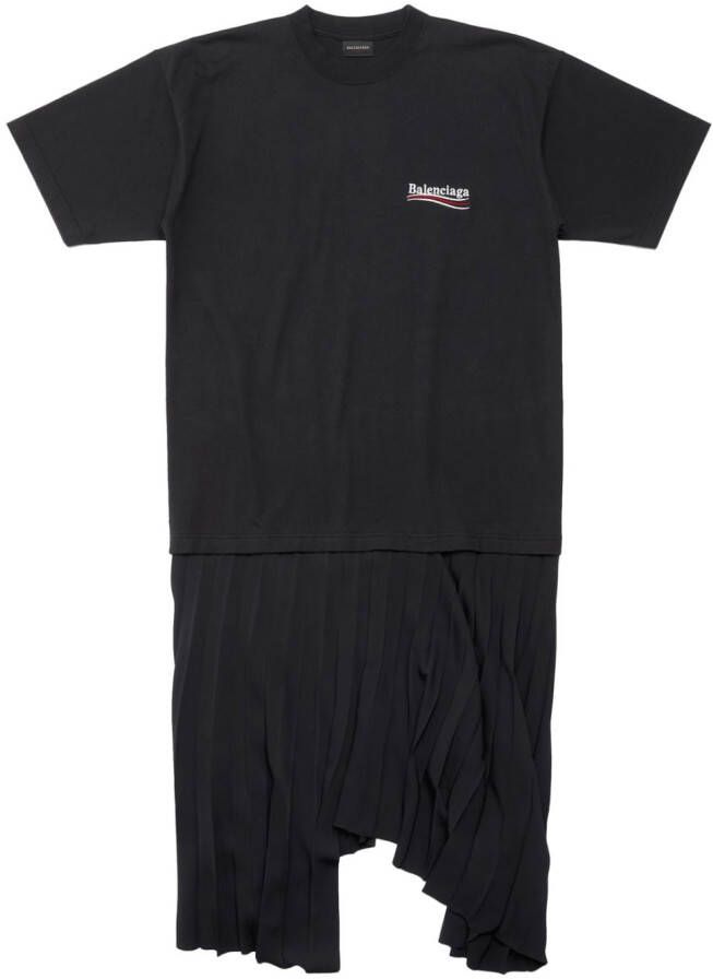 Balenciaga T-shirtjurk met print Zwart