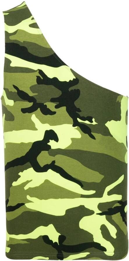 Balenciaga Tanktop met camouflageprint Geel