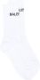 Balenciaga Logo intarsia sokken Wit - Thumbnail 1
