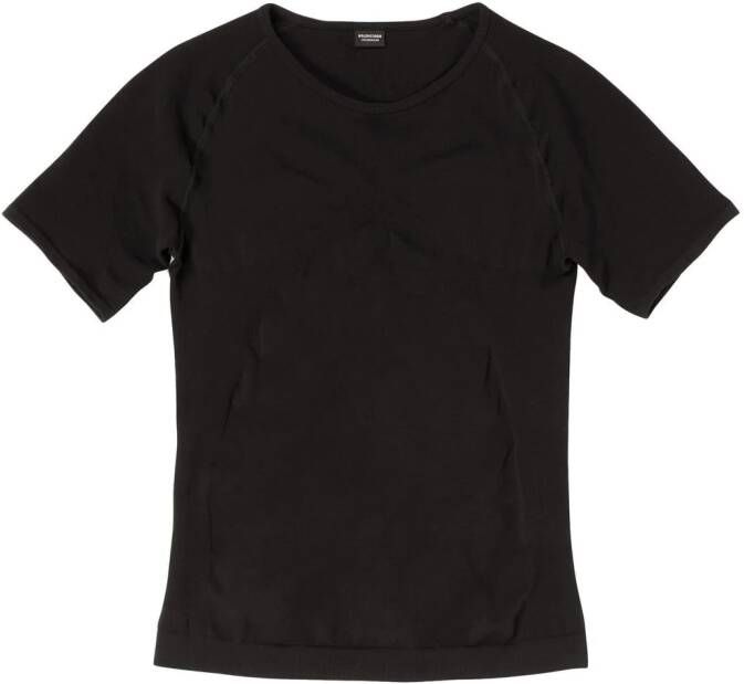 Balenciaga Top met logoband Zwart