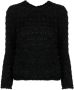 Balenciaga Tweed blouse Zwart - Thumbnail 1