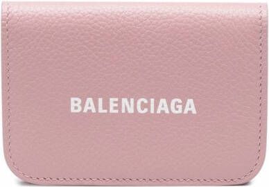 Balenciaga Tweekleurige portemonnee Roze