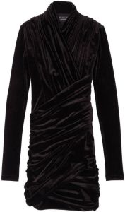 Balenciaga Fluwelen mini-jurk Zwart