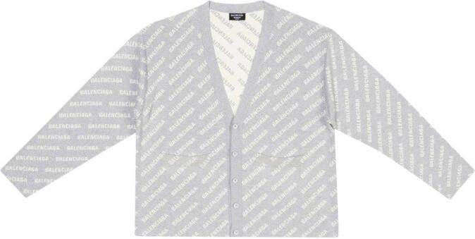 Balenciaga Vest met logoprint Grijs