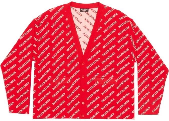 Balenciaga Vest met logoprint Rood