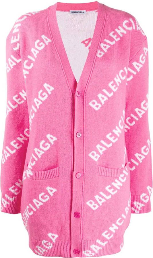 Balenciaga Vest met logoprint Roze