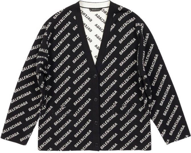 Balenciaga Vest met V-hals Zwart