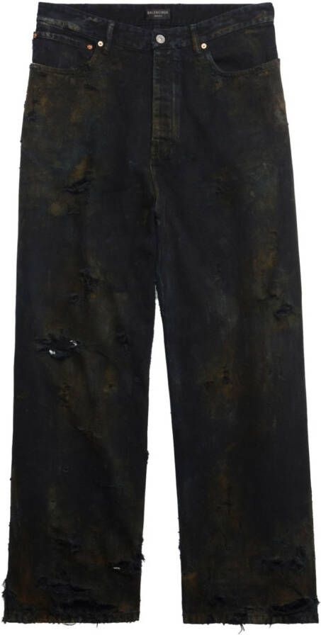 Balenciaga Wide-fit broek Zwart