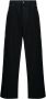 Balenciaga Mid waist jeans met wijde pijpen Zwart - Thumbnail 1