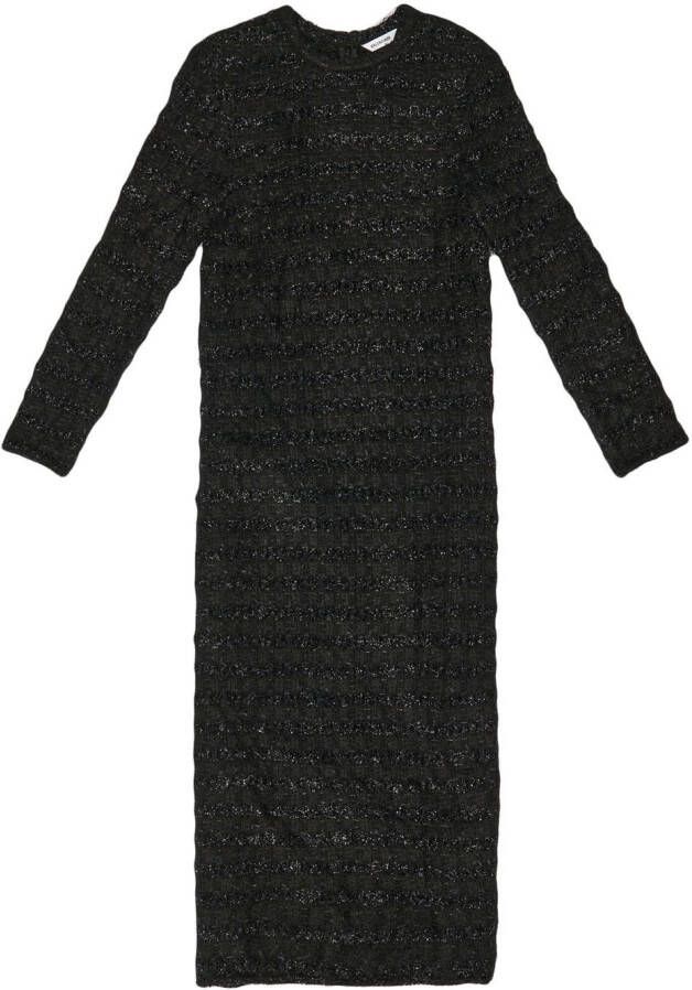 Balenciaga Wollen midi-jurk Zwart