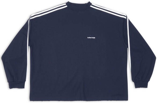 Balenciaga x adidas T-shirt met geborduurd logo Blauw