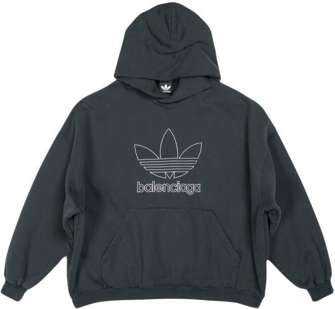 Balenciaga x Adidas oversized hoodie Groen