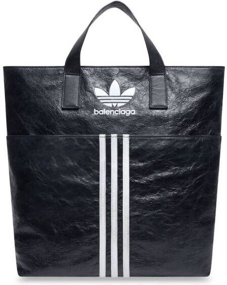 Balenciaga x Adidas shopper met logo Zwart
