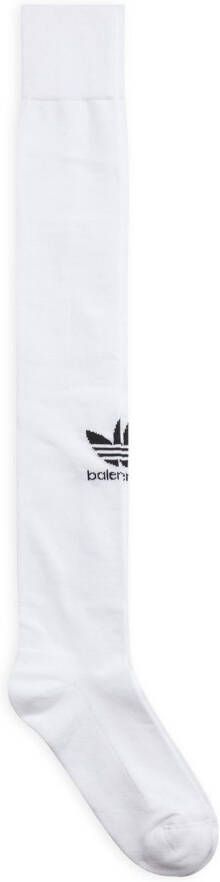 Balenciaga x adidas sokken met intarsia logo Wit