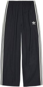 Balenciaga x adidas trainingsbroek met wijde pijpen Zwart