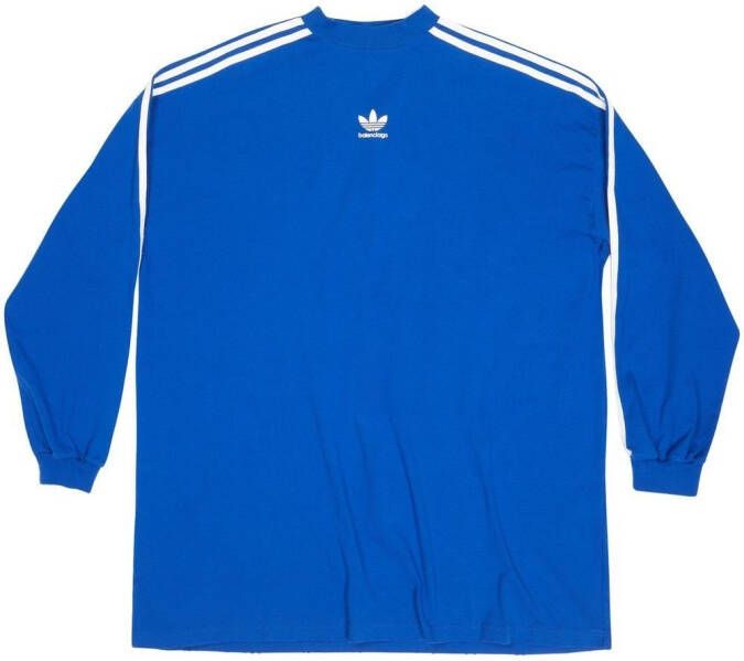 Balenciaga x adidas Trefoil T-shirt met logoprint Blauw