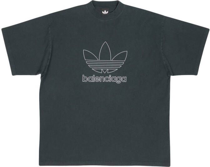 Balenciaga x adidas T-shirt met print Grijs