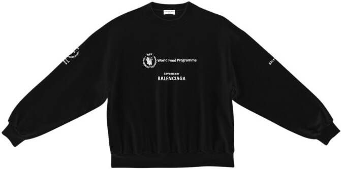 Balenciaga X World Food T-shirt met print Zwart