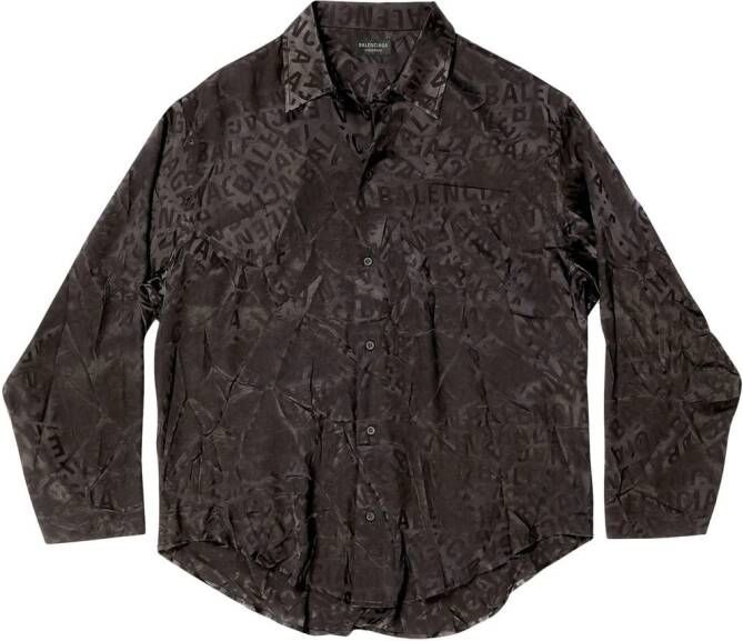 Balenciaga Zijden blouse Zwart
