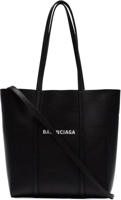 Balenciaga zwarte everyday XS draagtas van leer