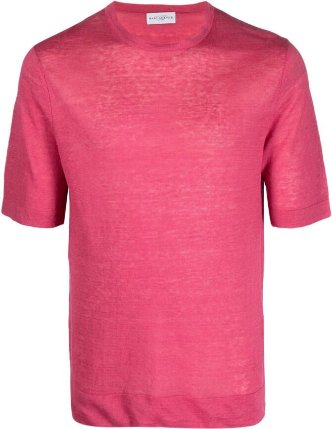 Ballantyne T-shirt met ronde hals Roze