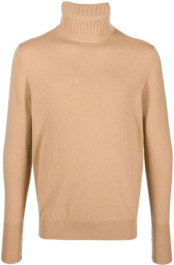 Ballantyne Fijn gebreide coltrui Beige