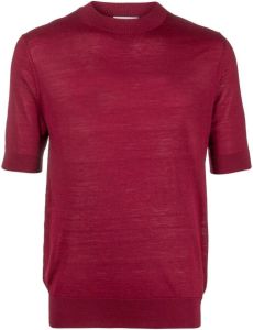 Ballantyne Gebreid T-shirt Rood