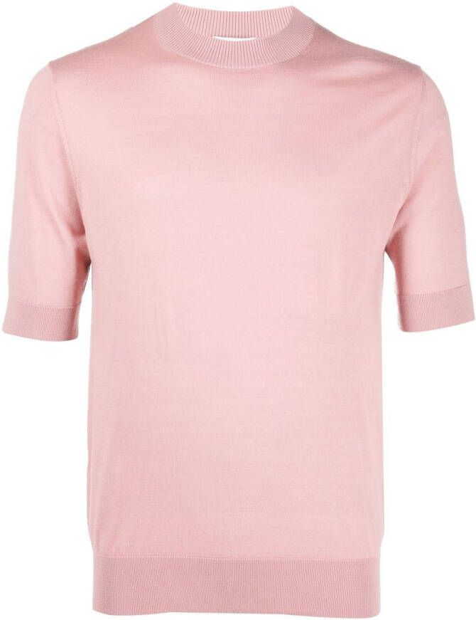 Ballantyne Gebreid T-shirt Roze