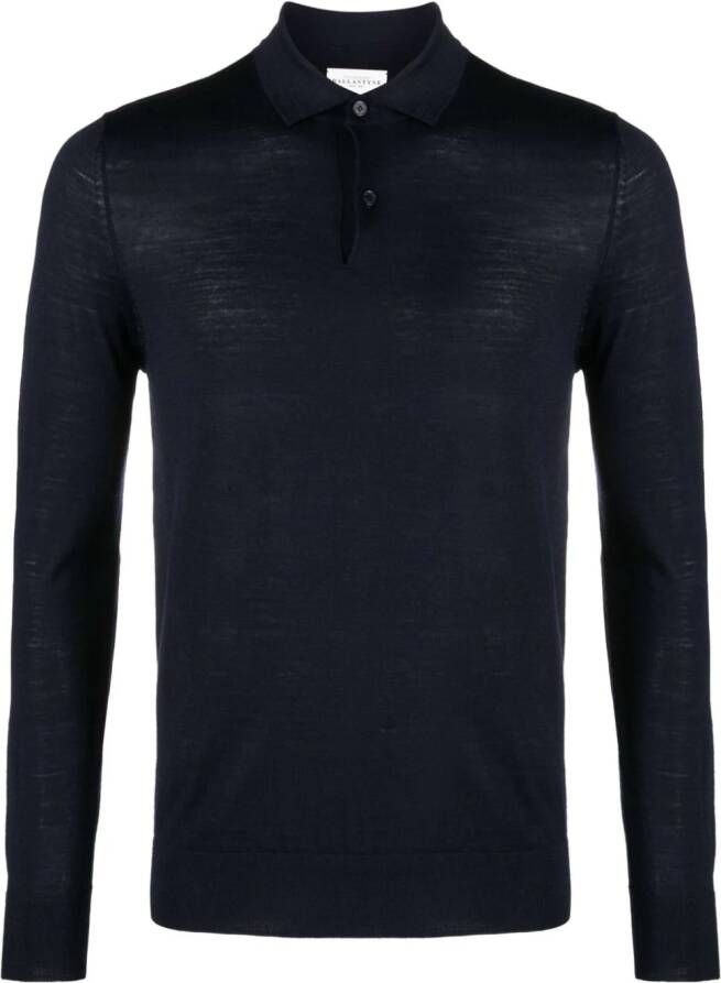 Ballantyne Poloshirt met lange mouwen Blauw