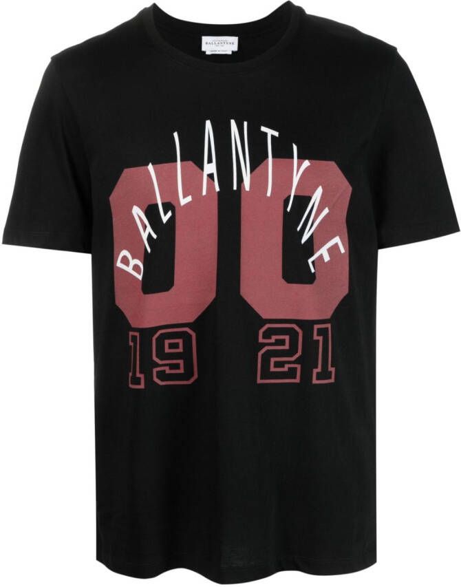 Ballantyne T-shirt met logoprint Zwart
