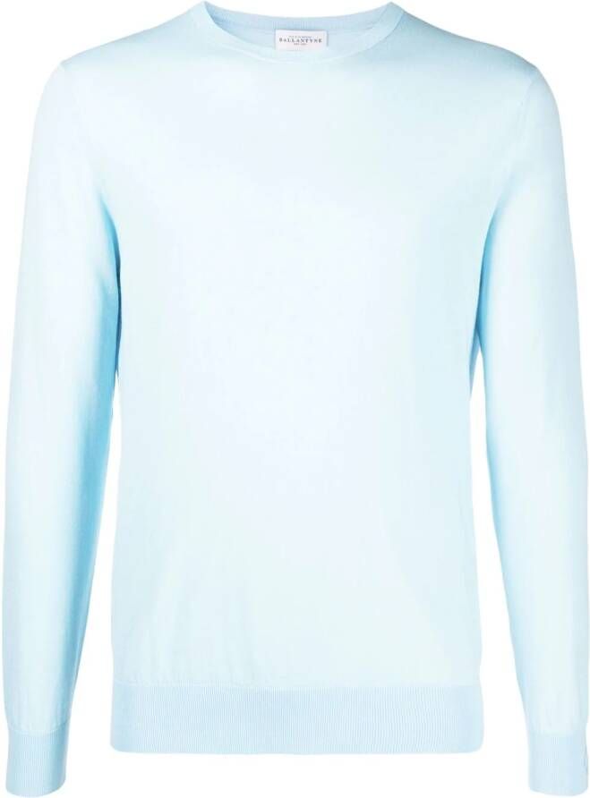 Ballantyne Sweater met ronde hals Blauw