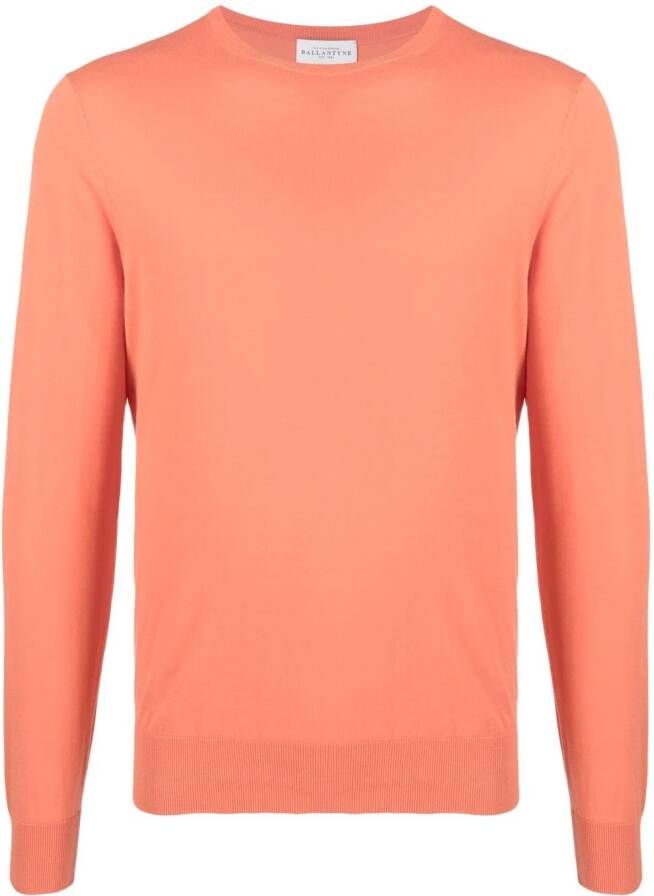 Ballantyne Sweater met ronde hals Oranje
