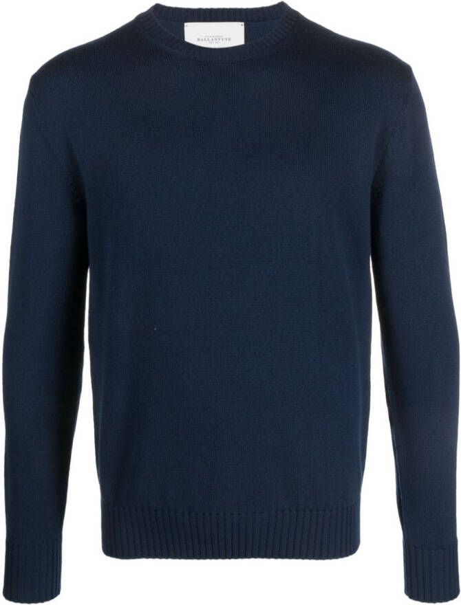 Ballantyne Trui met ronde hals Blauw