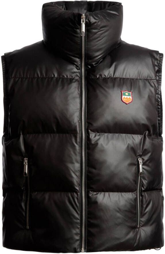 Bally Bodywarmer met logopatch Zwart