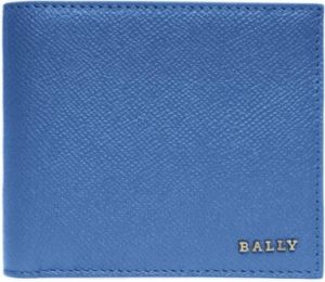 Bally Leren portemonnee BLACK BLUENEON+RUT