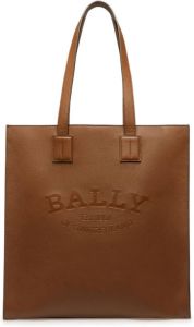 Bally Crystalia leather tote bag Bruin