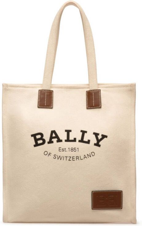 Bally Crystalia shopper met logoprint Beige